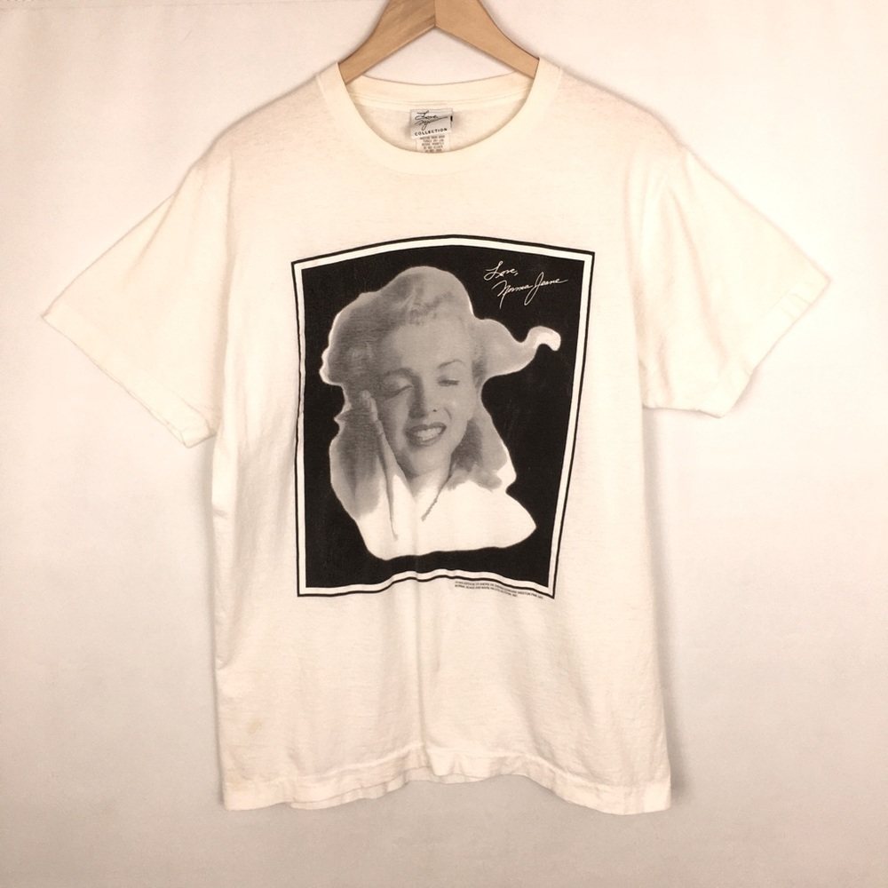 Vintage 1993 Marilyn Monroe T-Shirt Estate of Andre De Dienes Edward Sz XL FLAWS